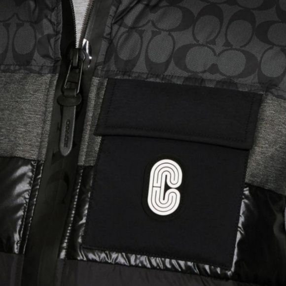 NWT Coach Men's Puffer Down Vest Black Size XS - Picture 5 of 12